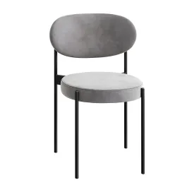 Verpan series black dining chair